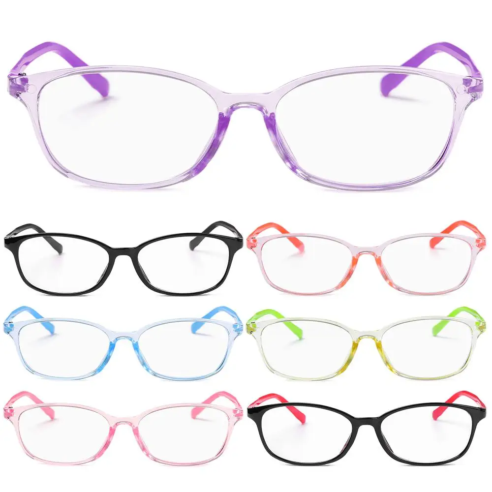 Boy Girl Anti Radiation Anti Glare Square Computer Glasses Anti Blue Light Glasse Safety Eyewear Kids Eyeglasses
