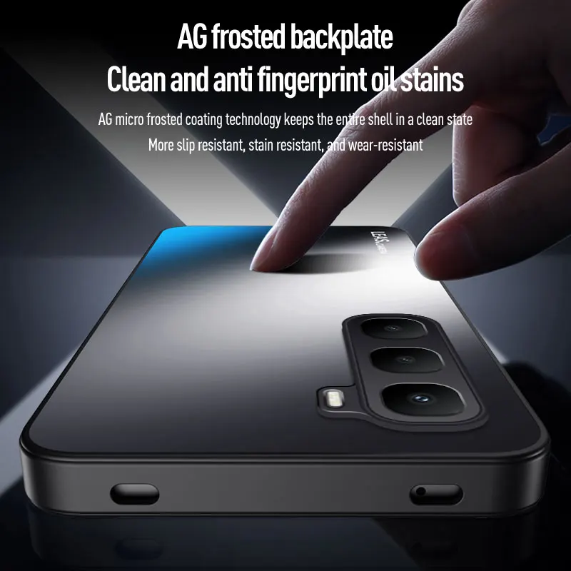 Luxury Acrylic Frosted Case with Anti-Drop Bumper