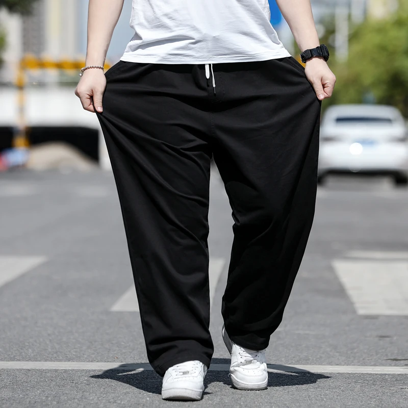 Black Cotton Fashion Pants Mens Trousers
