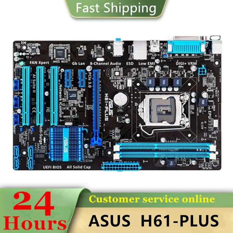 

Оригинальная материнская плата, б/у, LGA 1155 LGA1155 DDR3 16 Гб USB2.0 SATA2, десктопная материнская плата