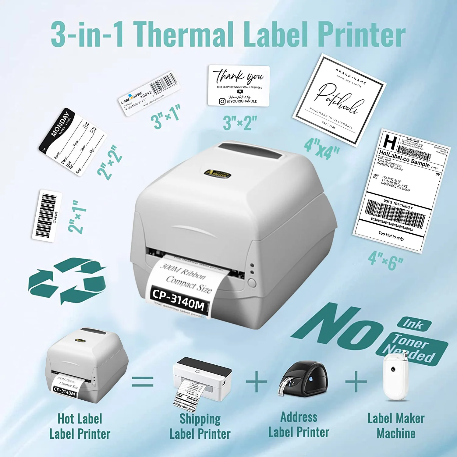 Argox Cp-3140 Clothing Label Thermal Barcode Printer Jewelry Label Thermal Transfer Label Printer 300dpi - Printers - AliExpress