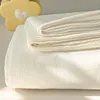 100%Organic Washed Cotton Bed Sheet 3Pcs Basic Percale Weave Soft Breathable Eco-Friendly Kids Adults Flat sheet Pillowcases 4