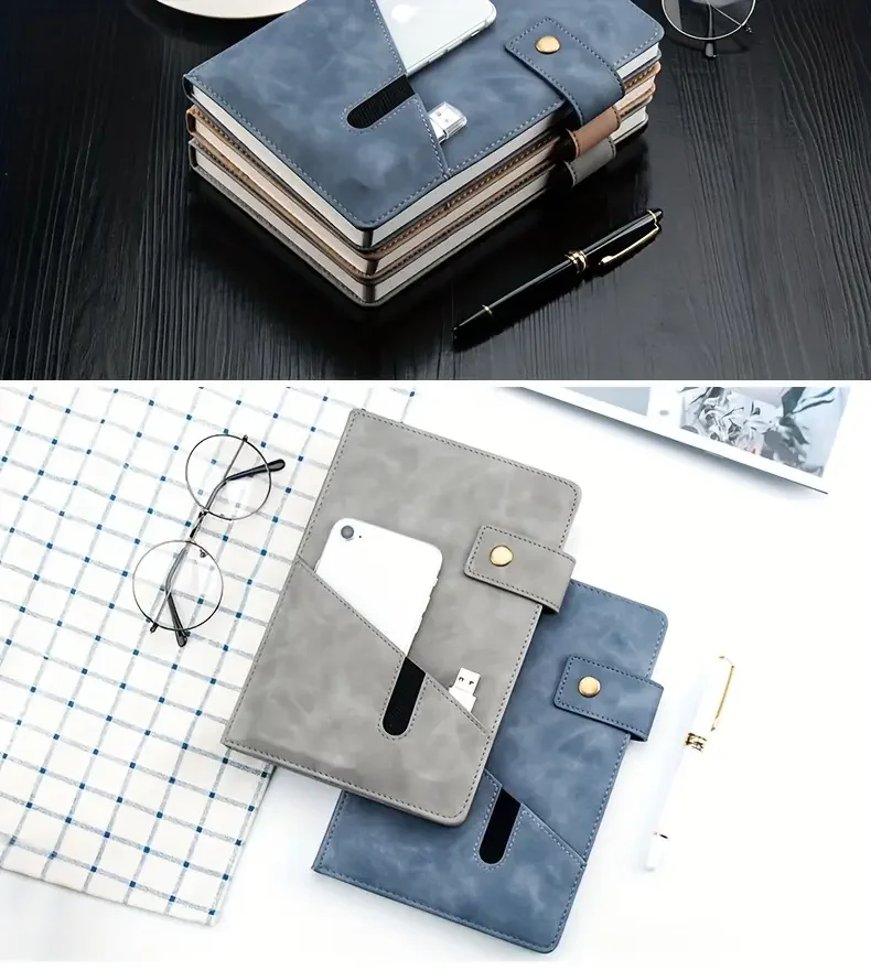 practical pocket notebook mobile pocket business thickened a5 notebook work memory record book small fresh office stationery details 9