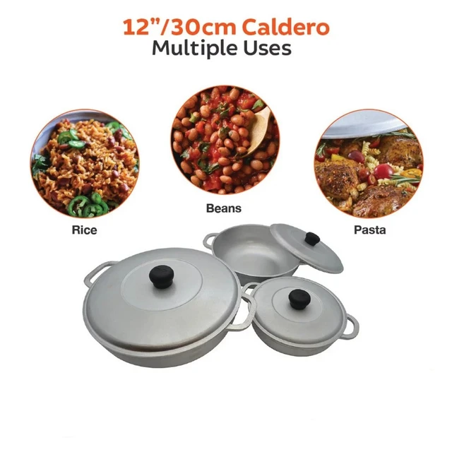 3Pieces Colombian Cast Aluminum Caldero or Dutch Oven Set with Lid pots and  pans cooking pot cookware - AliExpress