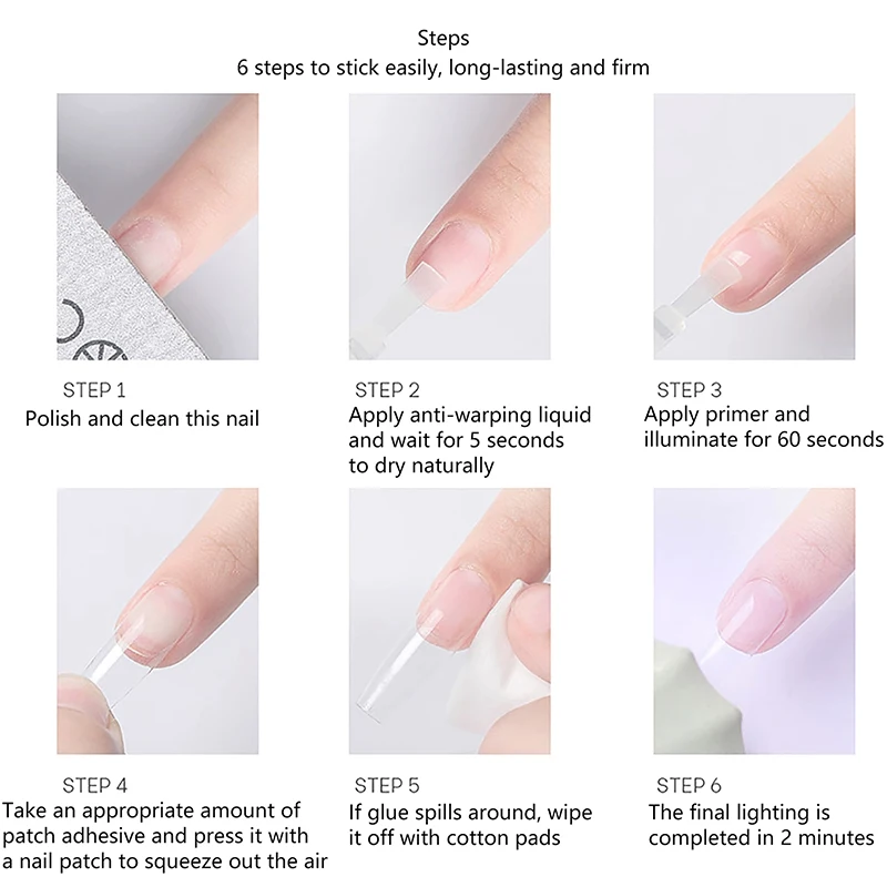 Rhinestones Glue Gel Set Mirror Nail Powder Solid Patch Glue Transparent Adhensive Gel Reinforcement