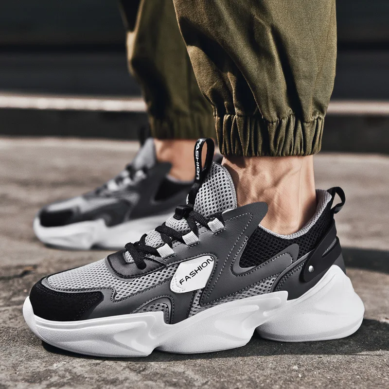 Sneakers Men 2022 New Breathable Stretch Fabric Comfortable Running Sport Shoes Big Size 39-47 Top Men Walking shoes Men Shoes