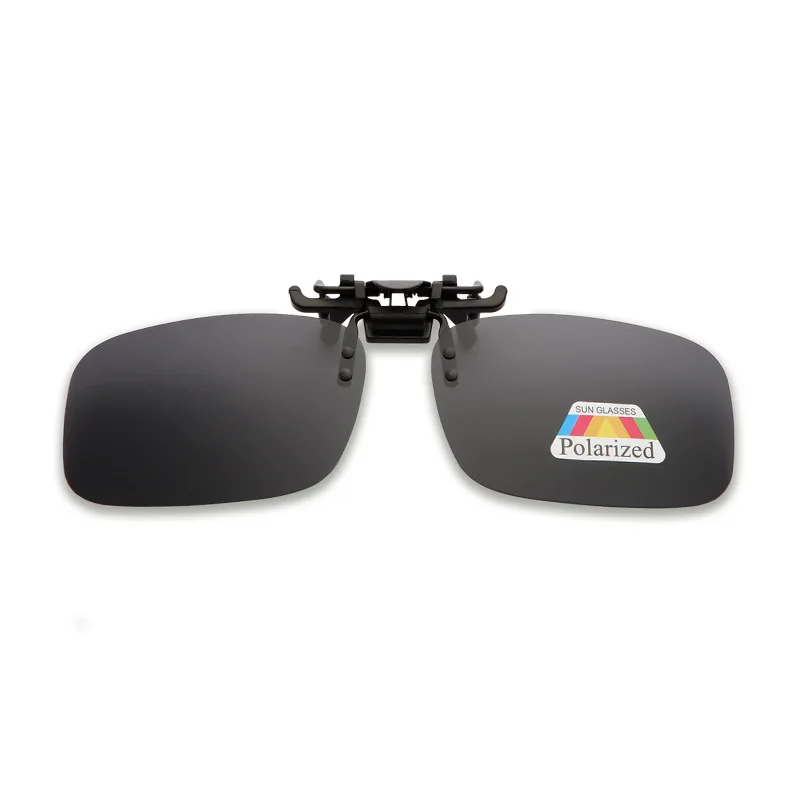 Polarized Sunglasses Clip-on Sunglasses Fashion Rectangular Men's Polarized Driving Sunglasses Up UV 380 Driving Fishing Night Vision Glasses Clips