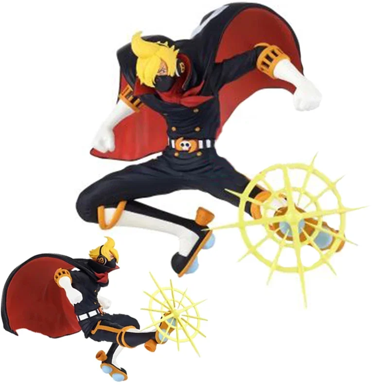 Anime One Piece Wano Country Vinsmoke Sanji Soba Mask Action Figure 17Cm Pvc Battle Record Collection Modello Giocattoli Regali