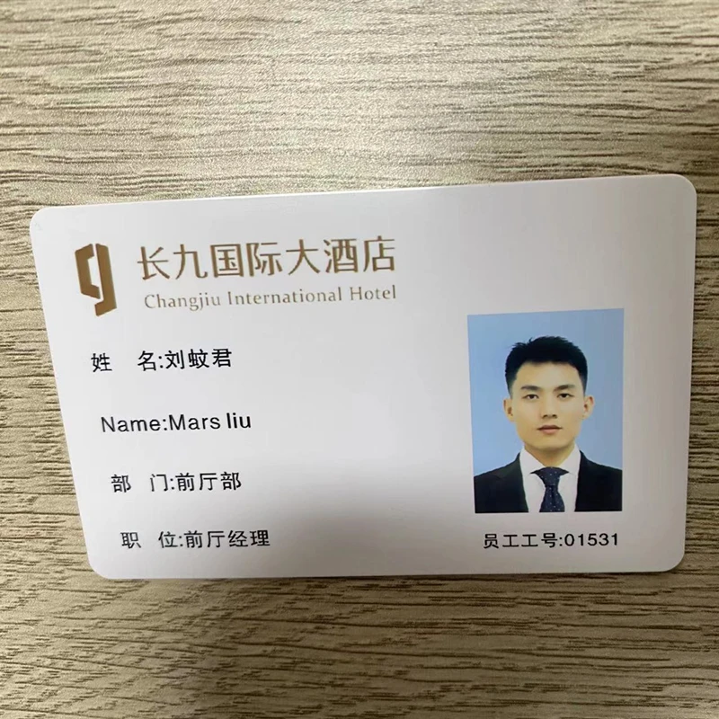 단면 플라스틱 PVC ID 카드 작업 카드 프린터, 단색 리본 PVC 카드 프린터, 컬러 ID 카드 프린터