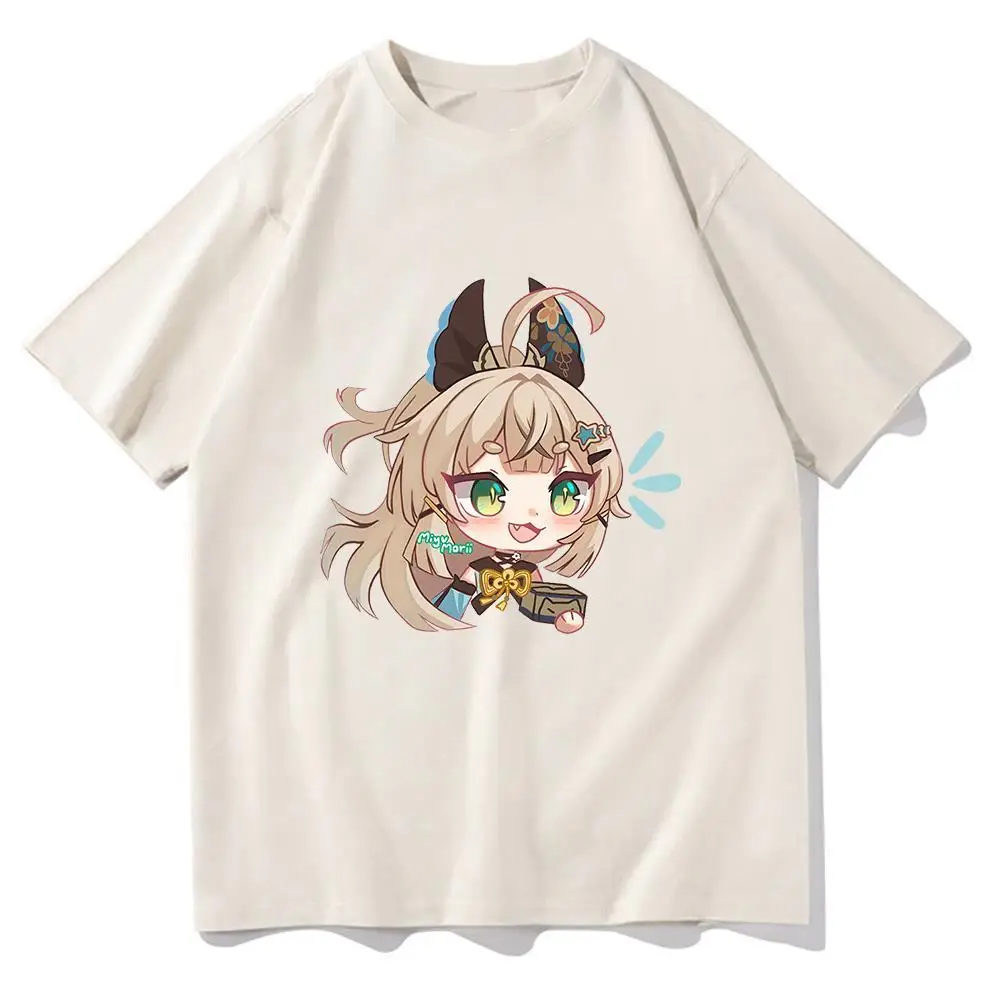 

Genshin Impact Gorou Kirara T Shirt Men Harajuku Aesthetic Funny Graphic Kawaii Tshirts Unisex Anime Oversize Sand Cotton Tees