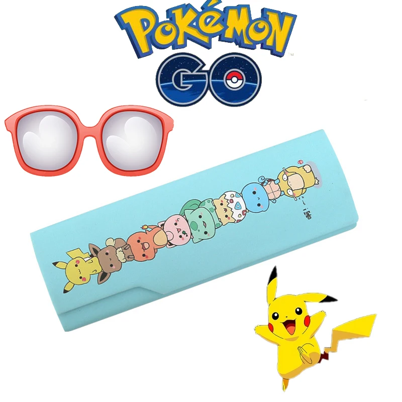 Новинка Чехол для очков Pokemon Pikachu из высококачественной искусственной кожи