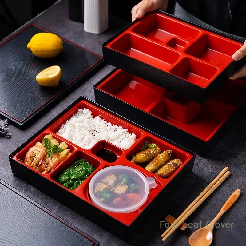 Japanese Bento Lunch Box - 5 Compartment Wooden Storage Container For Students, Leakproof & Bpa-Free | Malaysia