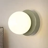 Nordic LED Glass Wall Lamp Minimalist G9 Base Orb Sconce For Bedroom Study Hallway Staircase Aisle Entrance Lighting Fixtures 1