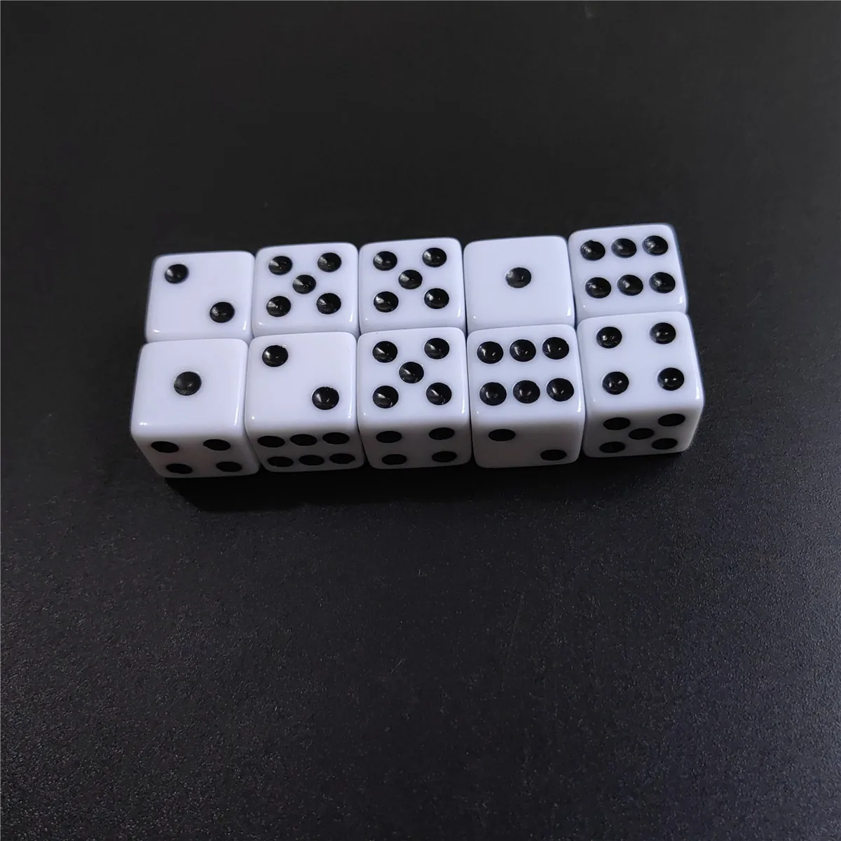 Acrylic Six Sided Standard Dice For Table Games Party Club Board Game 10 Pcs/set 14mm/0.63inch acrylic dice game dice dice set