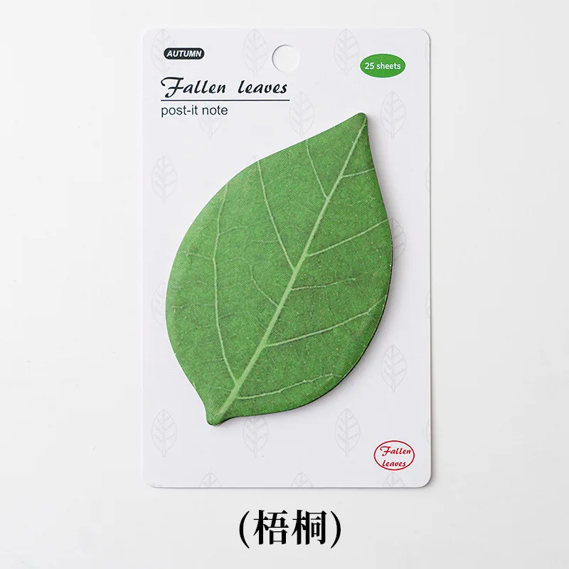 Leaf-Shaped Sticky Notes | Versatile Adhesive Notepads