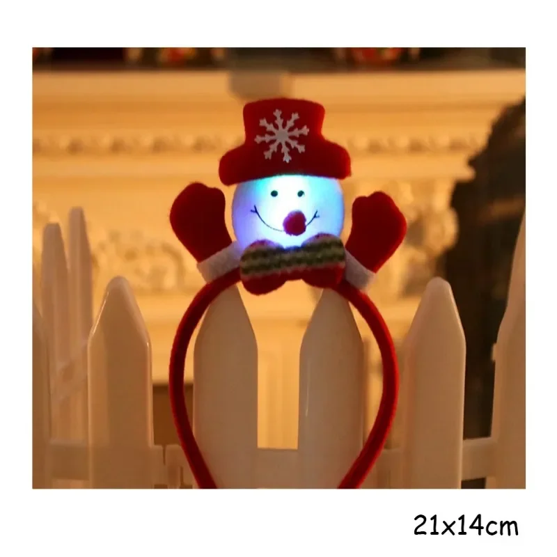 Christmas Headbands Santa Claus Elk Snowman Children Adult Headwear Decoration Party Role Playing Happy New Year