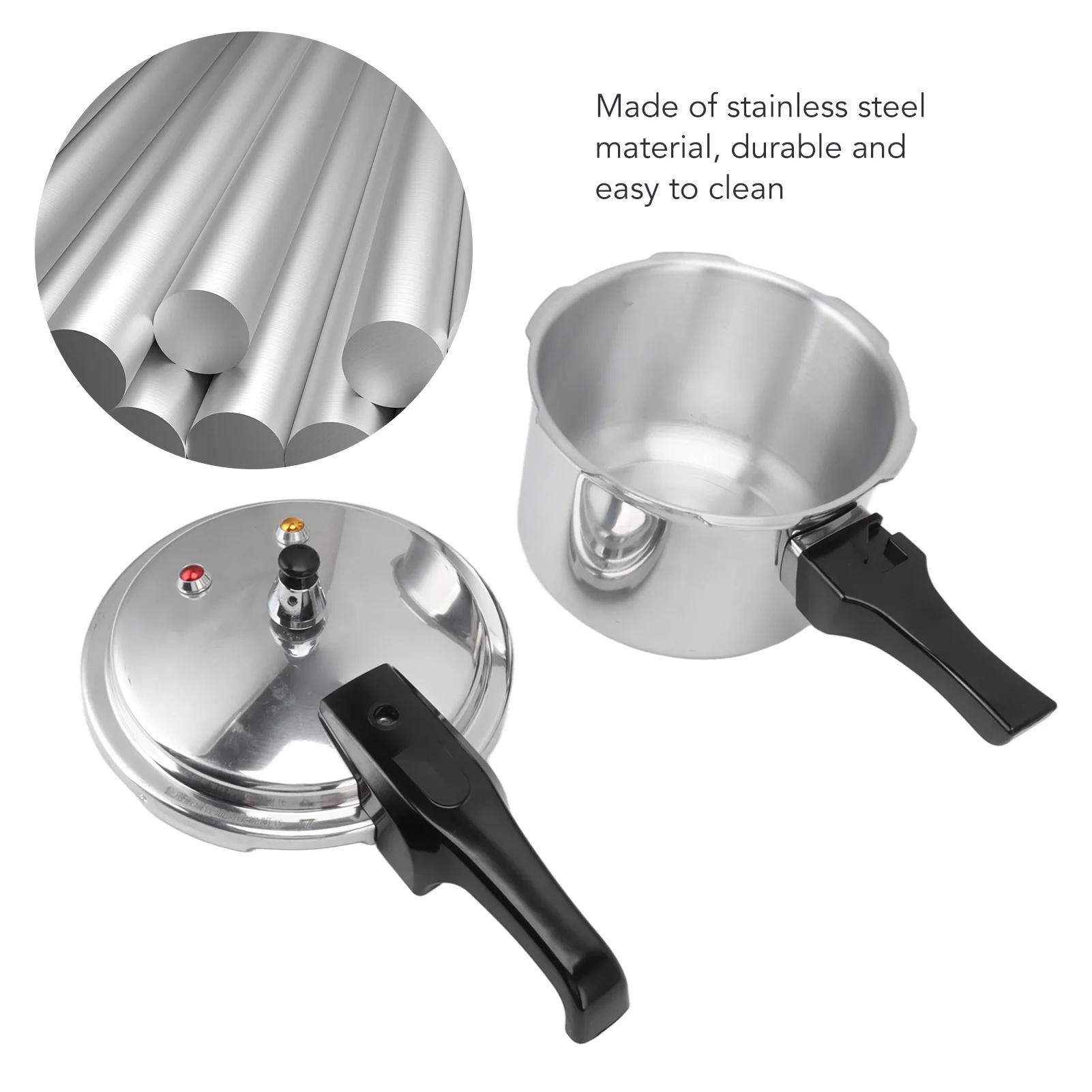 3 Liter Aluminium Alloy Pressure Cooker 18cm Bottom 3L Mini Pressure Cooker For Gas Stove Aluminium Alloy Mini pressure cooker