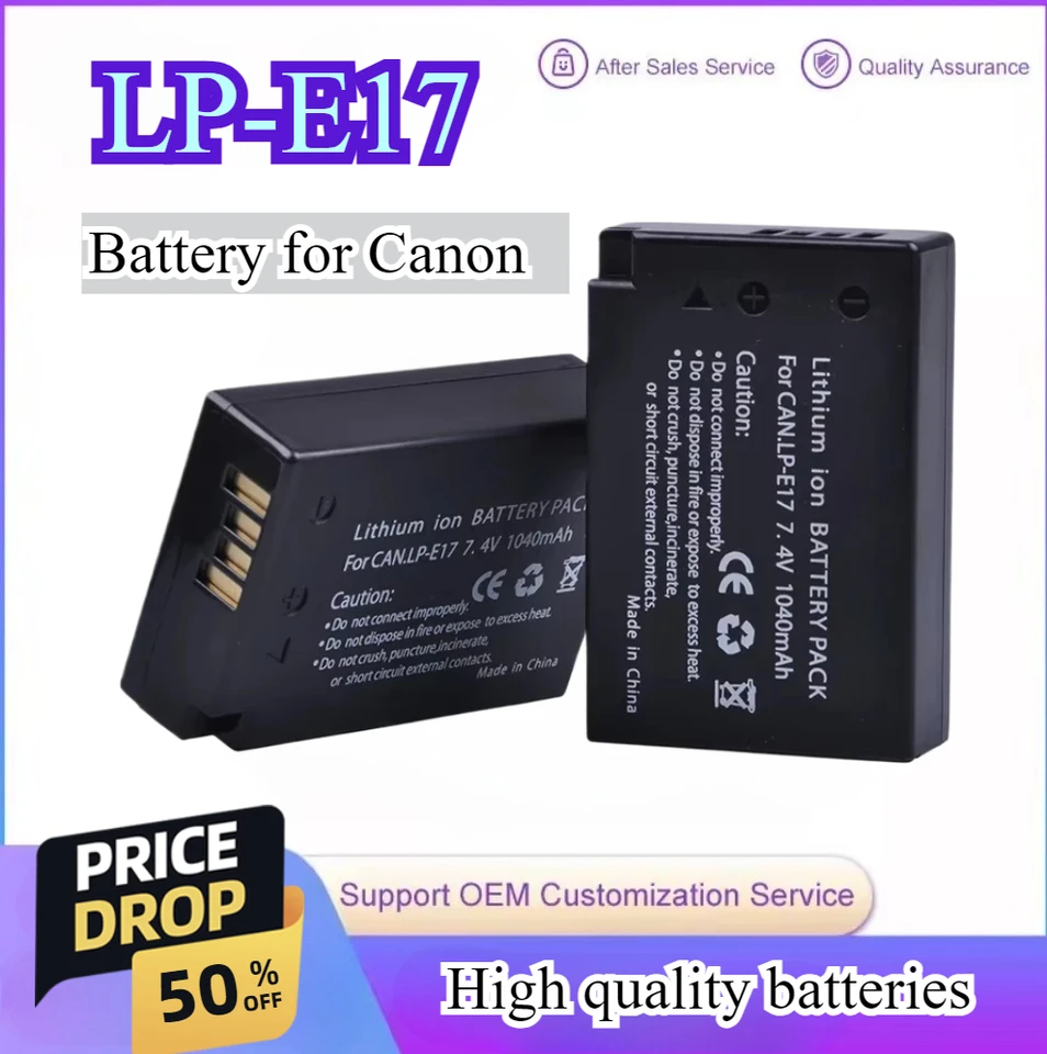 LP-E17 LPE17 LP E17 1040mAh カメラバッテリー Canon EOS R8 RP R50
