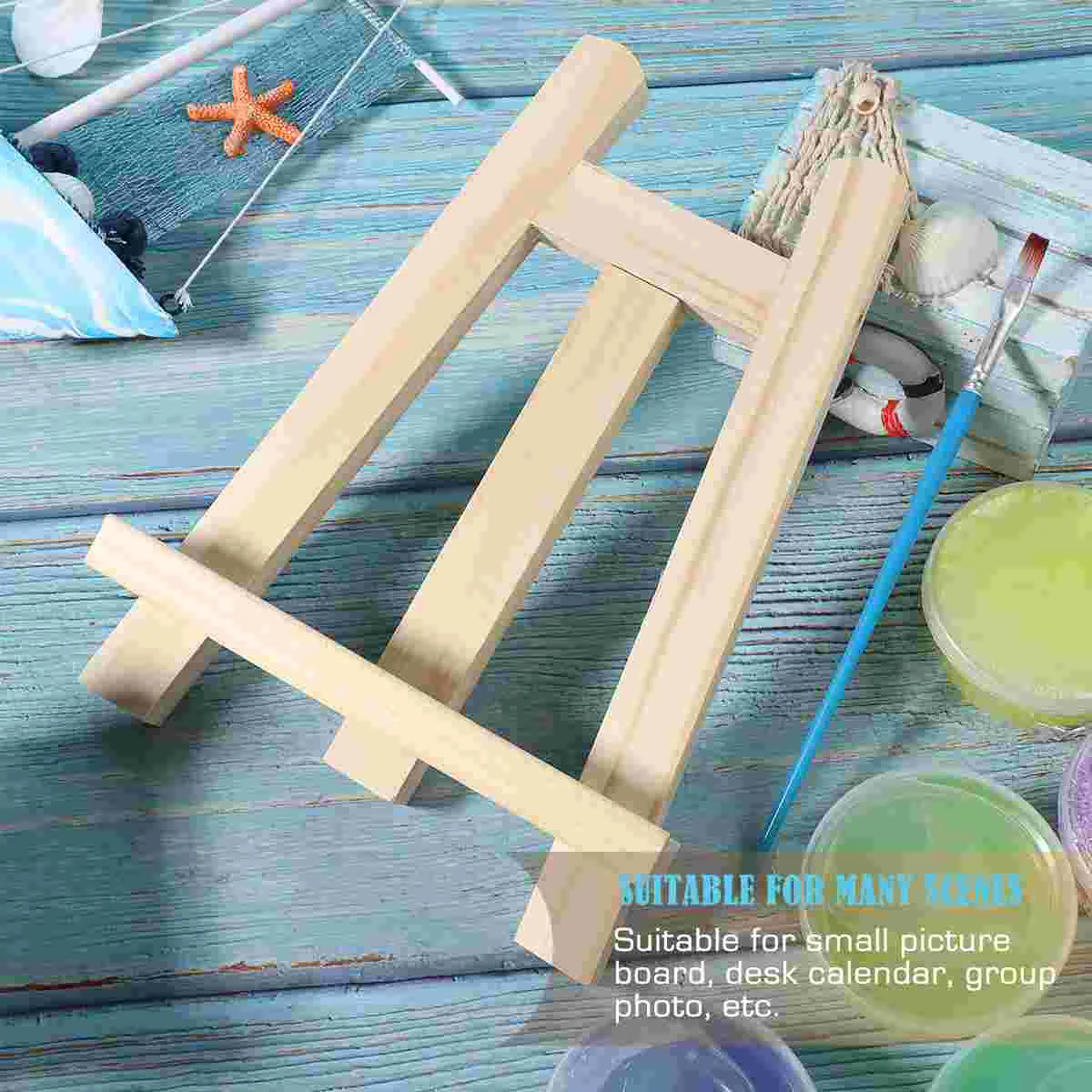 Wooden Children Easel A Frame Easel Photo Frame Bracket Painting Triangle Canvas Stand Display Art Supplies