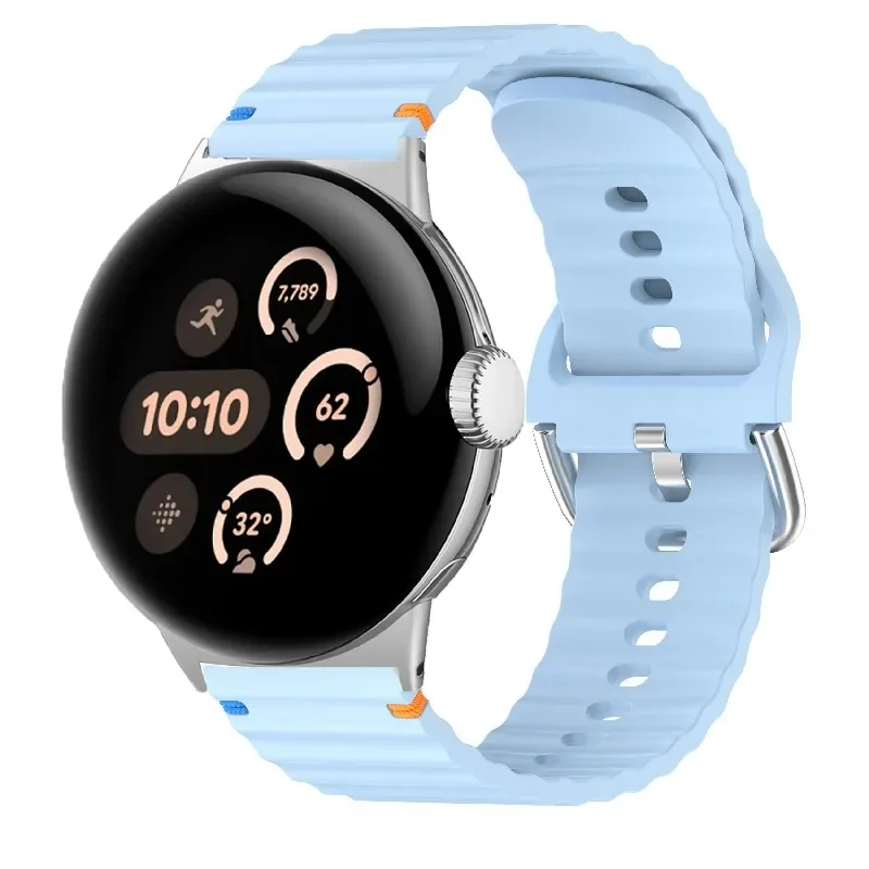 Sport Rubber Strap Silicone Watch Band No-Gap Bracelet Replacement Wristband
