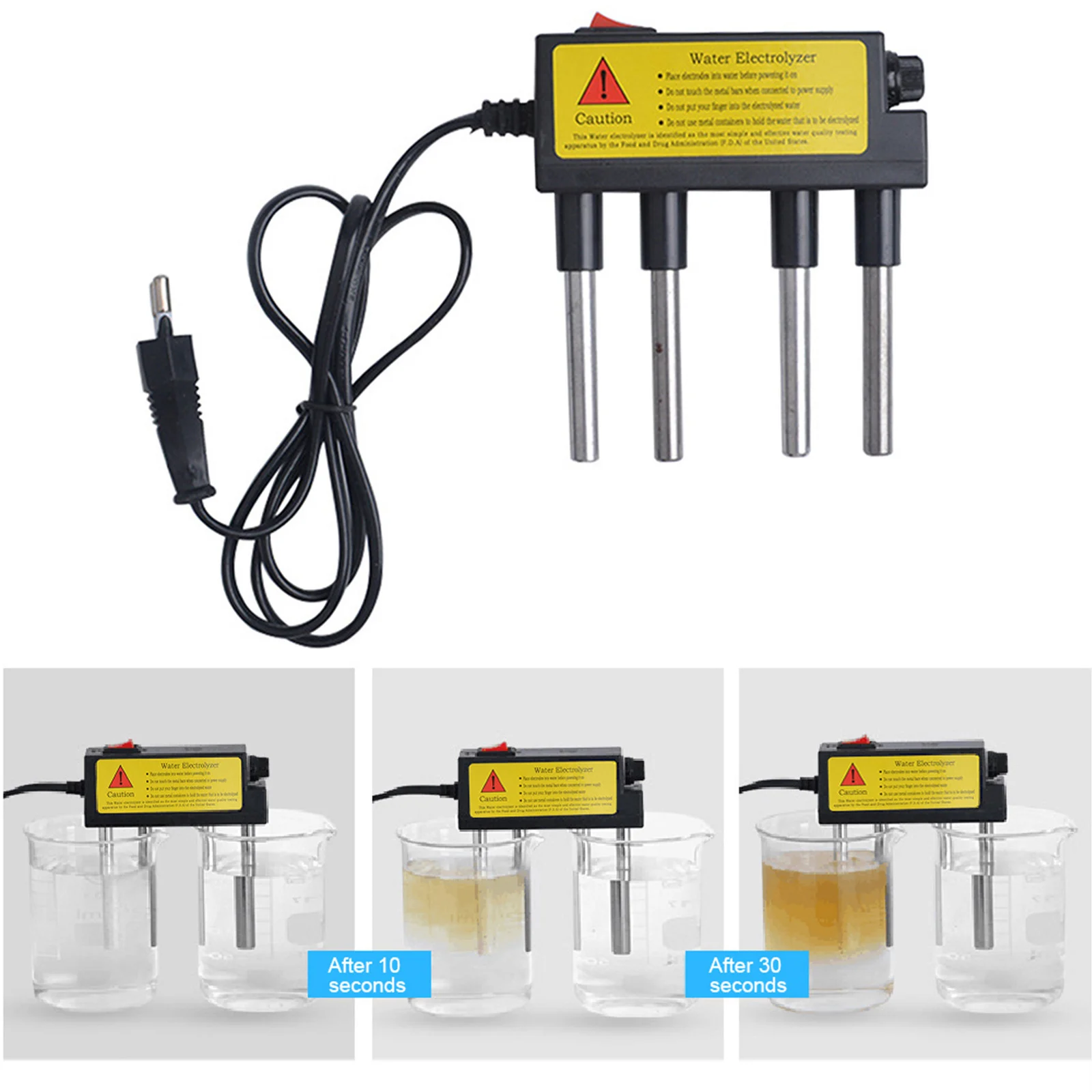 Water Quality Tester Electrolyzer with PH Meter for Aquarium water quality test kit,water electrolysis meter