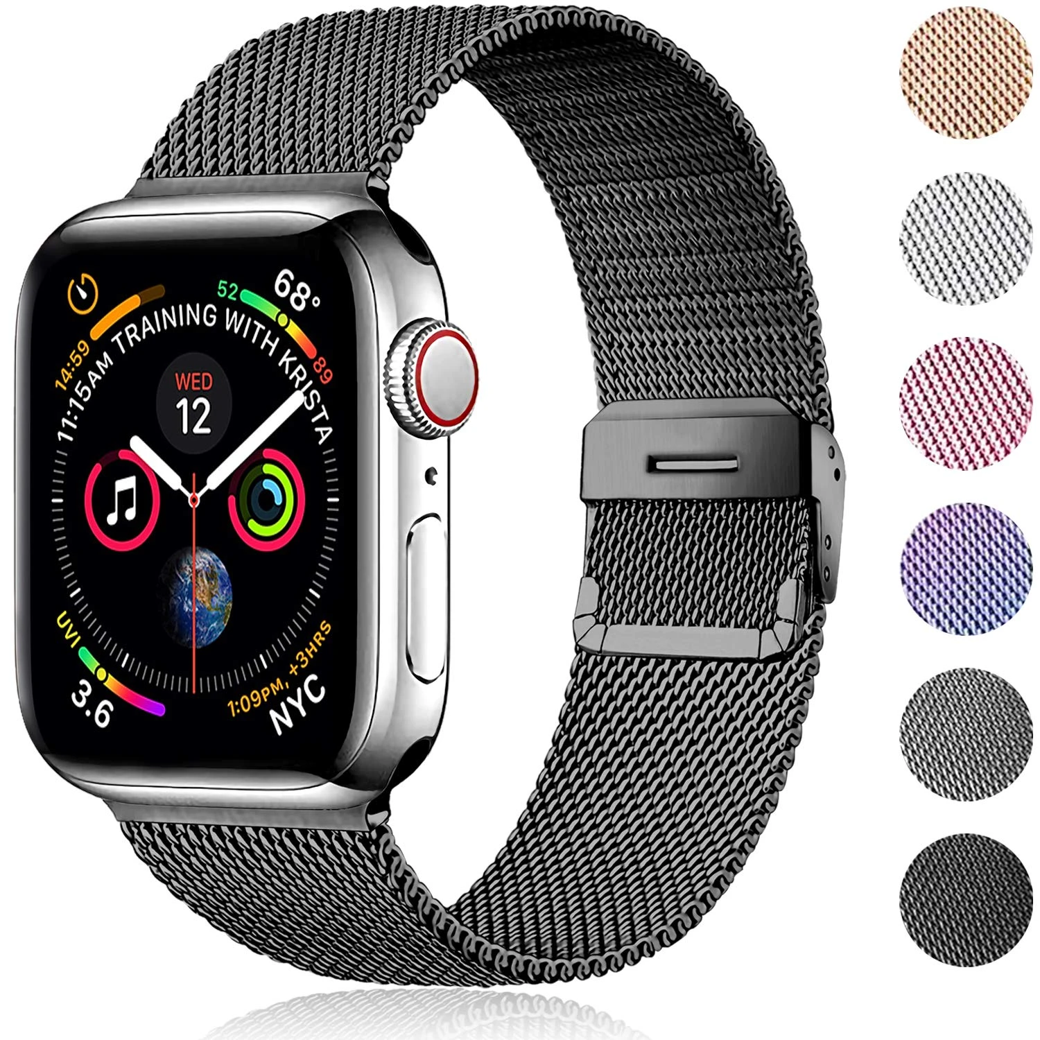 Strap For Apple Watch Band 45mm 41mm 44mm 40mm 38mm 42mm 44 45 Mm Magnetic  Loop Metal Correa Bracelet Iwatch 3 4 5 6 Se 7 Band - Watchbands -  AliExpress