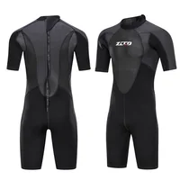 Diving Suit 3MM Neoprene Men's Short Sleeve  Scuba Wetsuit Surfing Snorkeling  Sun Protection Warm Cold-proof Diving Suit 1