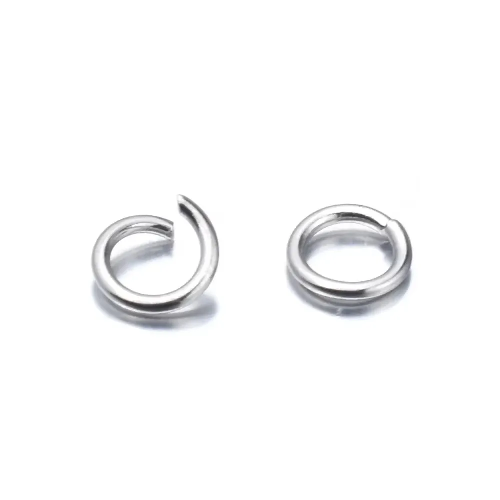 200 teile/los 3/4/5/6/7/8/10mm edelstahl DIY Schmuck Erkenntnisse Offene Einzelne Schleifen Jump Ringe & Split Ring für schmuck machen – Detail 3