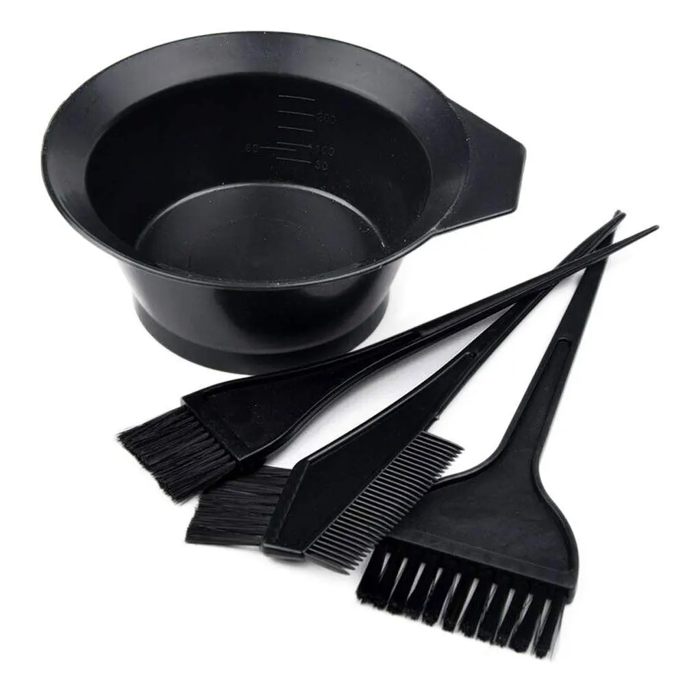 4PcsSetHairDyeingandColorAdjustingSetHairDyeingBowlBlack