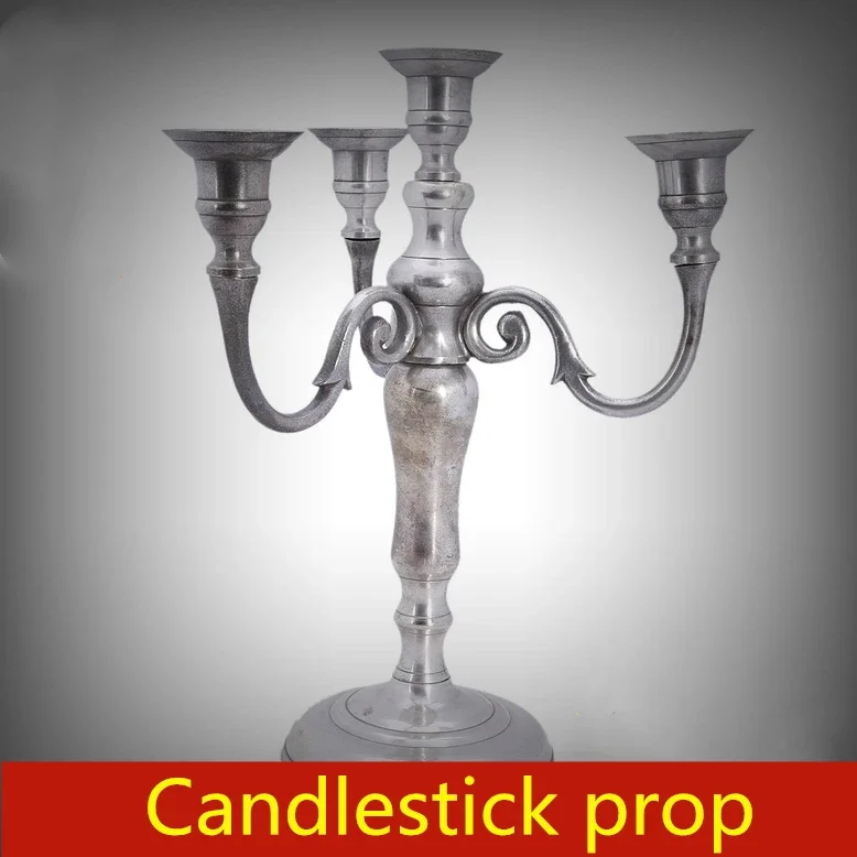 

free shipping real life game escape room props Candlestick Centralizability Trigger unlock Secret chamber unlocked prop