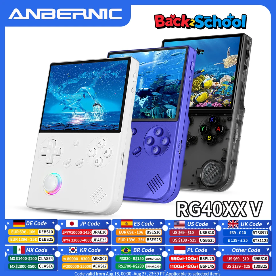 ANBERNIC RG 40XXV RG40XXV ハンドヘルドゲームコンソール Linux
