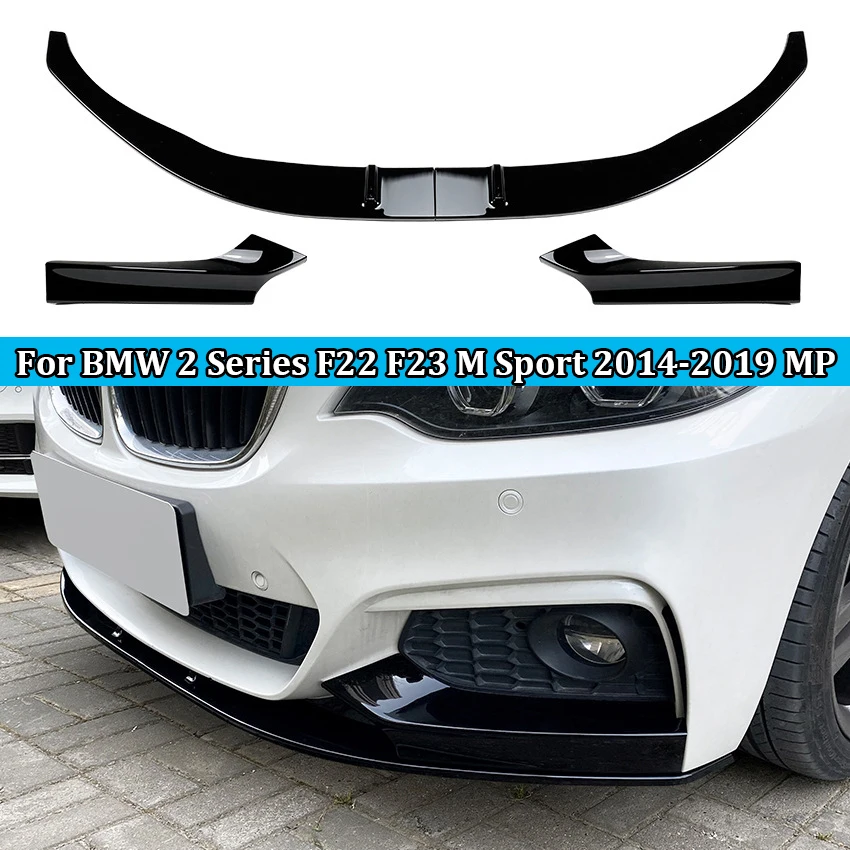 

For BMW 2 Series F22 F23 M Sport 2014-2019 MP Car Front Bumper Lip Splitter Diffuser Body Kits Spoiler Bumper Guard Tuning New