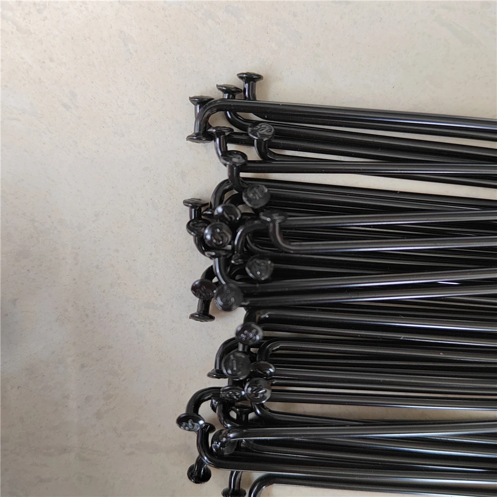 40PCS 121mm-160mm Bicycle Spoke 14G Stainless Steel Black Road Bike Folding Copper Nipple for MTB Mountain bicycle parts bike accessories bicycle spokes