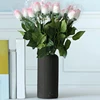 Striped Ceramic-Like Plastic Vase For Flowers Decorative Floral Arrangement Display Creative Little Flower Vase 4