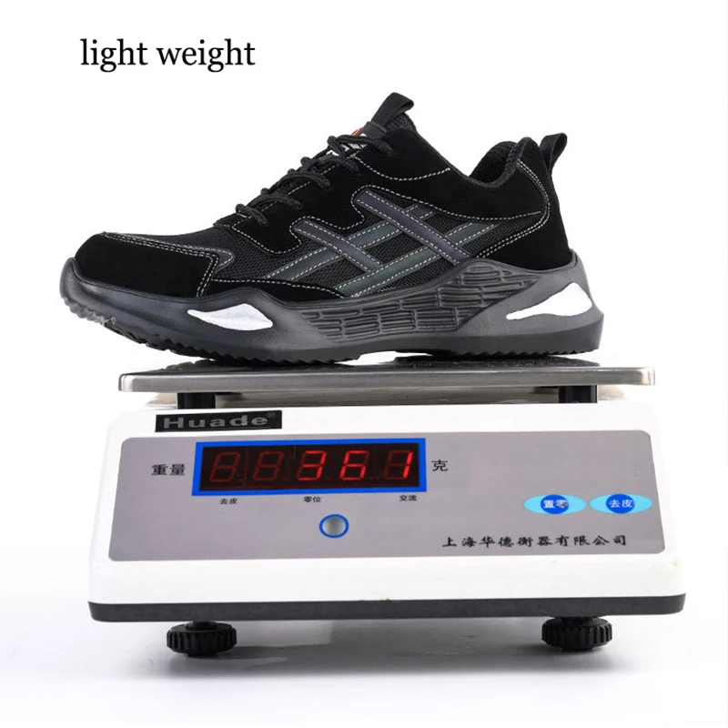Waliantile Indestructible Safety Shoes Men Anti-smashing Steel Toe Work Boots Sneakers Male Puncture Proof Industry Safety Shoes safety shoes men shoes