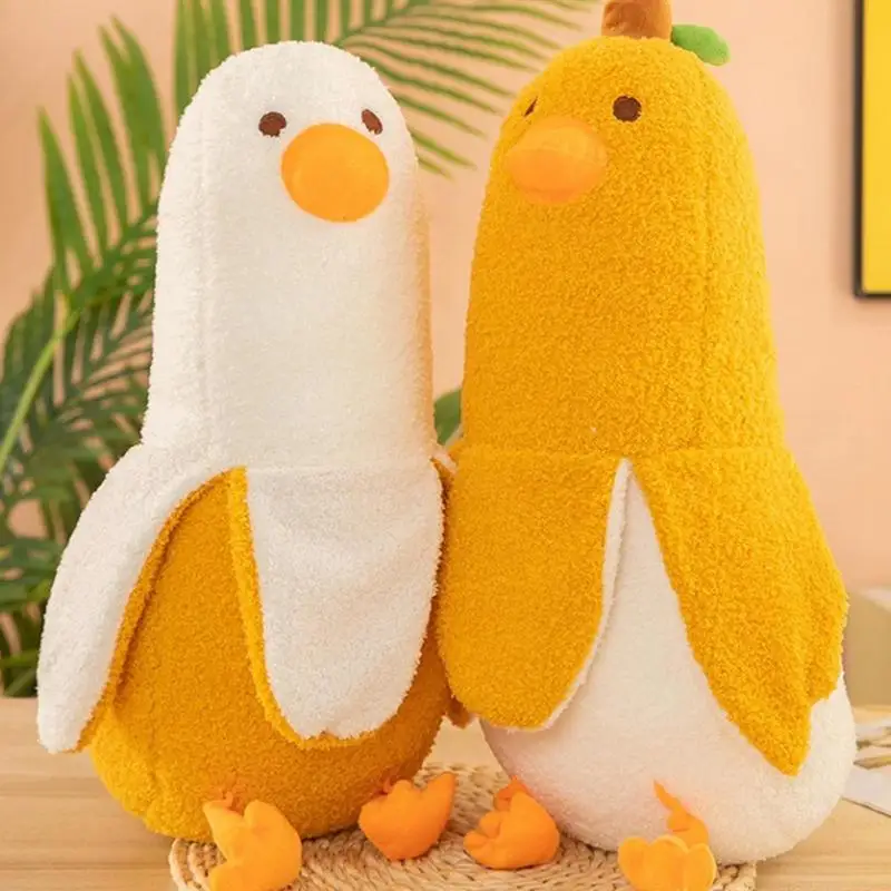 BananaDuckPlushPillowSoftDownCottonCartoonSleepingDuckPillow