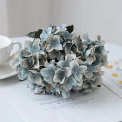 Silk Hydrangea Artificial Flowers for Home and Wedding Decor (LIGHT BLUE)