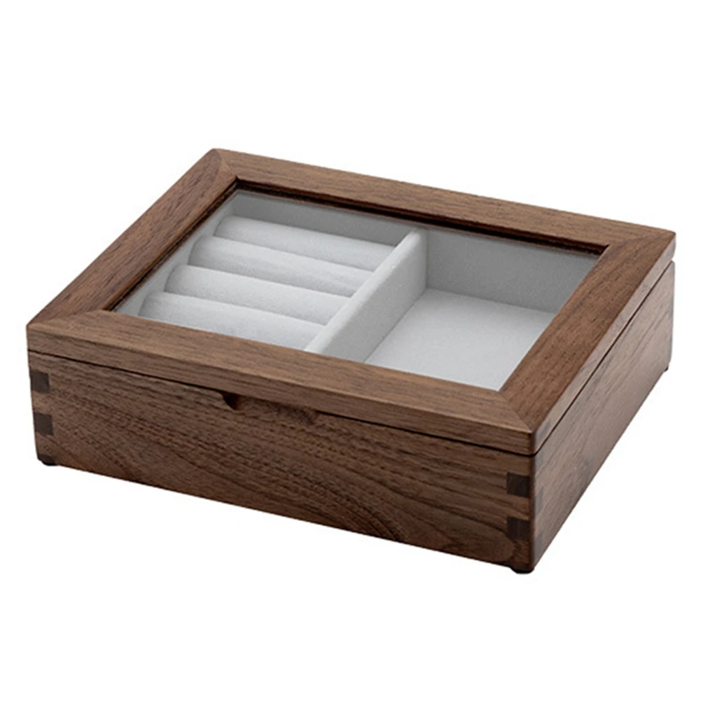 

Креативная деревянная шкатулка для ювелирных изделий с крышкой, ожерелье, серьги, кольцо, мелкие предметы, шкатулка для хранения ювелирных изделий, украшение для дома