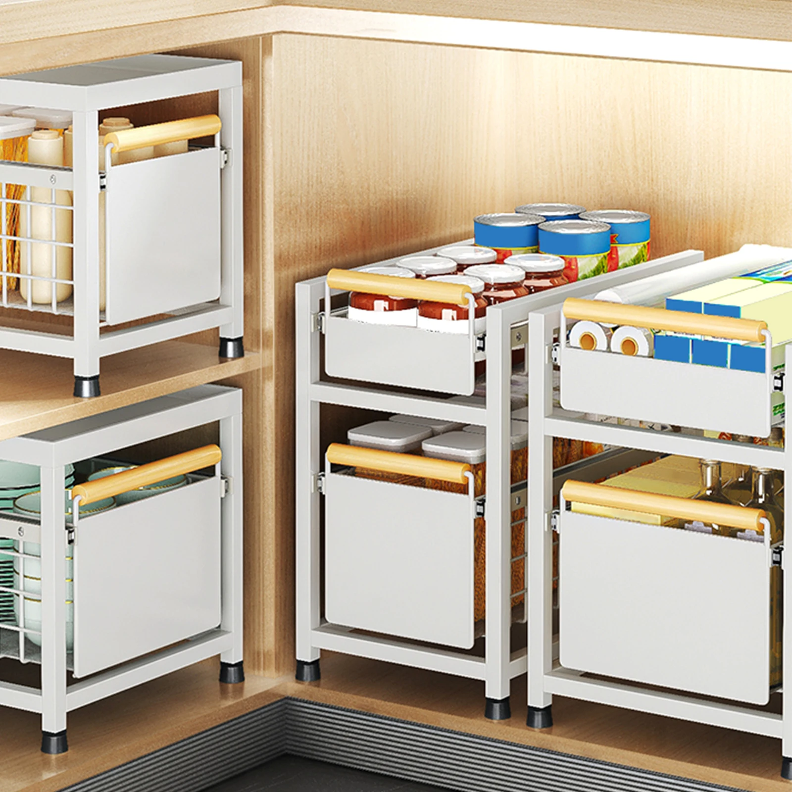Pull-Out Kitchen Storage Rack 1