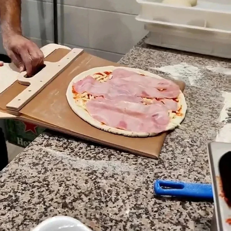 Sliding Pizza Peel Non-stick Wooden Pizza Transfer Shovel Handle Baking Tool Tray Baking Tool kitchen accessories