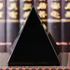 Natural Crystal Schungite Black Shungite Pyramid Tower Energy Quartz Reiki Stones For Healing Fengshui Meditation Decoration 2