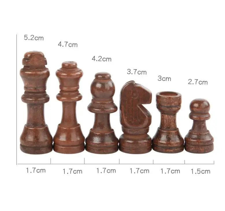 Description Picture 2 of item32 Chess Pieces Complete Practical Portable Chess Pieces New Chess Set Chess Pieces Entertainment Accessories