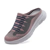 Lightweight Round Toe Slippers For Women Mules Flats Soft House Slippers Female Slides Four Season Black Casual Mesh Lazy Shoes 6