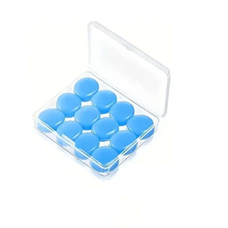 12PCS Silicone Ear Plugs Noise Reduction Sleep Anti Canceling Sound Insulation Earplug Protection Sleeping Reusable Ear Plugs - Image 8
