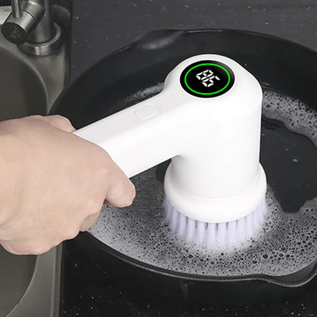 Electric Cleaning Brush Spin Scrubber Brushing Head for Bathroom -  AliExpress