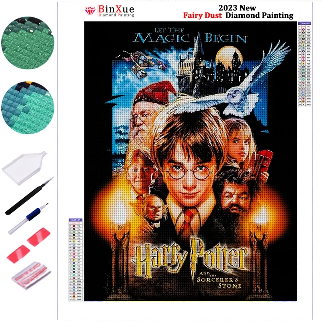 Harry Potter Fairy Dust Diamond Painting Kit Hogwarts School of Witchcraft  and Wizardry Cross Stitch Mosaic Home Decor Art Gift - AliExpress