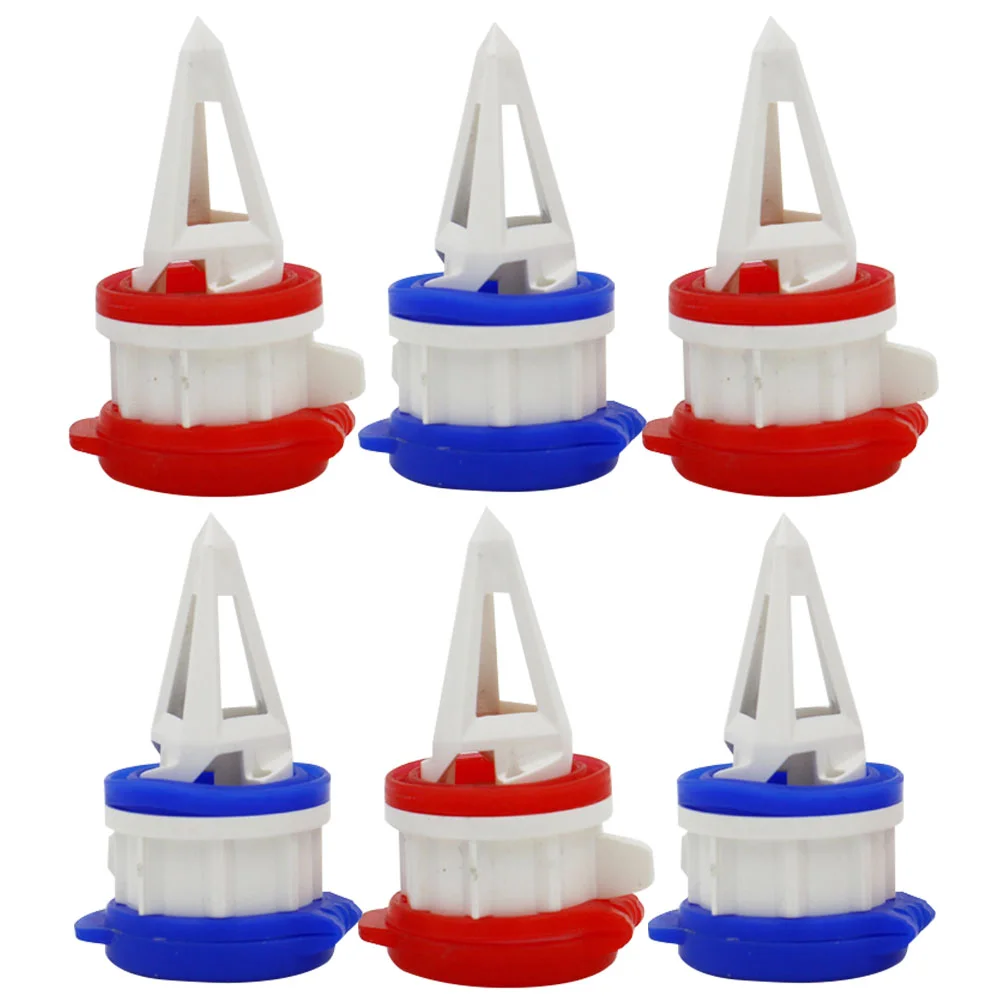 Box Drinks Diverter 6 Pcs Milk Beverage Extension Mouth Juice Pourer Kitchen Dining Bar Tools Replaceable Cap Spouts