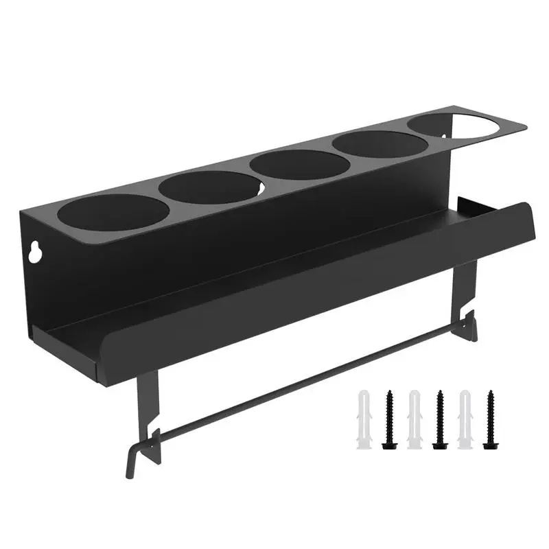 Paint Bottle Storage Rack Spray Can Wall Mounted Shelf Large Opening Design Spray Can Organizer Shelf For Aerosol Tank