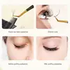 1PCS High Precision Stainless Steel Eyelash Tweezers For Eyelash Extension Grafting Anti Static Tweezers False Eyelashes And 5