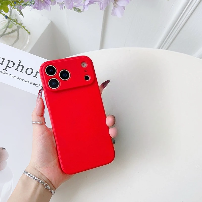 Liquid Silicone Protective Soft TPU Back Cover Case